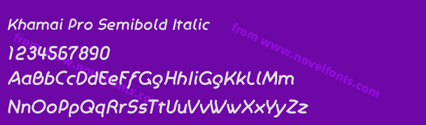 Khamai Pro Semibold ItalicPreview Khamai Pro Semibold ItalicPreview