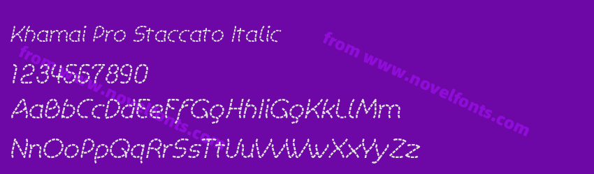 Khamai Pro Staccato ItalicPreview Khamai Pro Staccato ItalicPreview