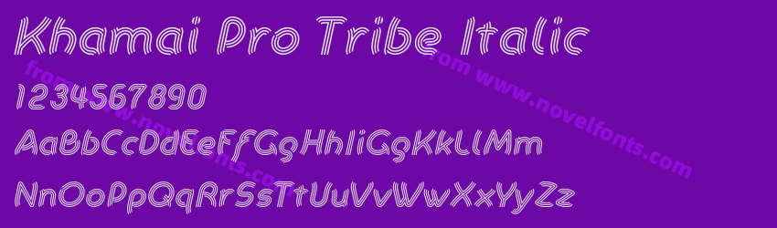 Khamai Pro Tribe ItalicPreview Khamai Pro Tribe ItalicPreview