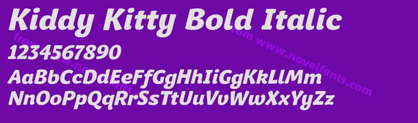 Kiddy Kitty Bold ItalicPreview Kiddy Kitty Bold ItalicPreview