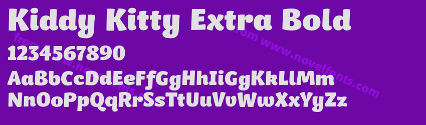 Kiddy Kitty Extra BoldPreview Kiddy Kitty Extra BoldPreview