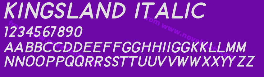 Kingsland ItalicPreview Kingsland ItalicPreview