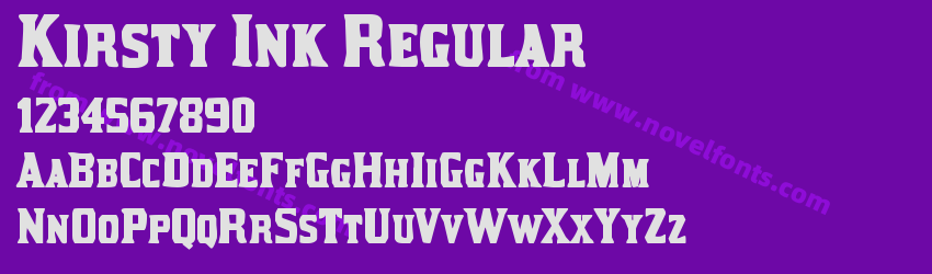 Kirsty Ink RegularPreview Kirsty Ink RegularPreview