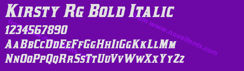 Kirsty Rg Bold ItalicPreview Kirsty Rg Bold ItalicPreview