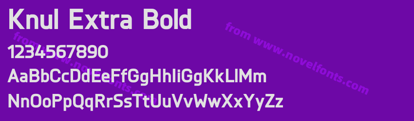 Knul Extra BoldPreview Knul Extra BoldPreview