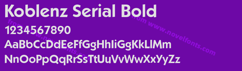 Koblenz Serial BoldPreview Koblenz Serial BoldPreview