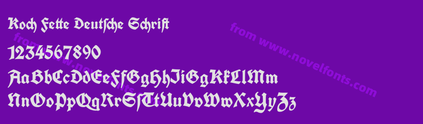 Koch Fette Deutsche SchriftPreview Koch Fette Deutsche SchriftPreview
