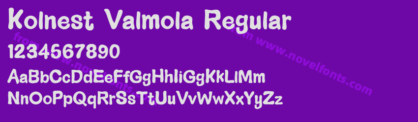 Kolnest Valmola RegularPreview Kolnest Valmola RegularPreview