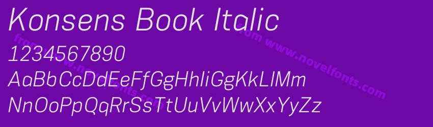 Konsens Book ItalicPreview Konsens Book ItalicPreview