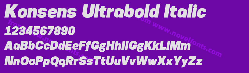 Konsens Ultrabold ItalicPreview Konsens Ultrabold ItalicPreview