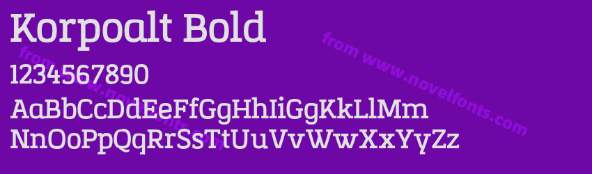 Korpoalt BoldPreview Korpoalt BoldPreview