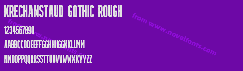 Krechanstaud Gothic RoughPreview Krechanstaud Gothic RoughPreview