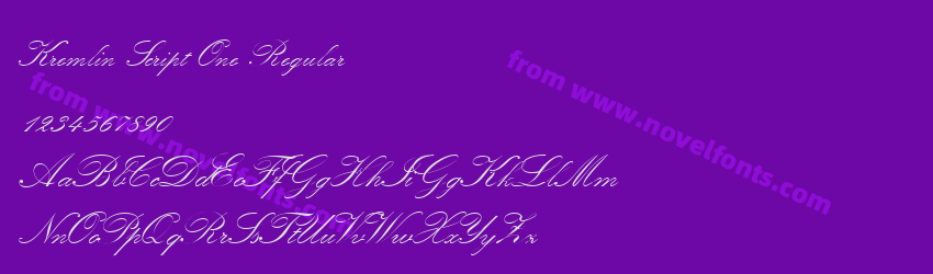 Kremlin Script One RegularPreview Kremlin Script One RegularPreview