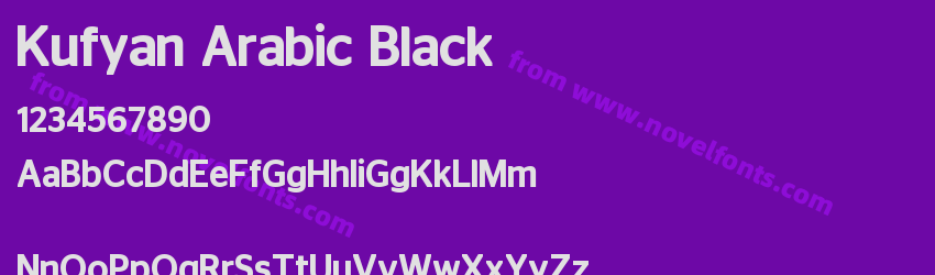 Kufyan Arabic BlackPreview Kufyan Arabic BlackPreview