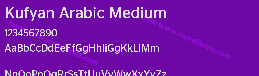 Kufyan Arabic MediumPreview Kufyan Arabic MediumPreview