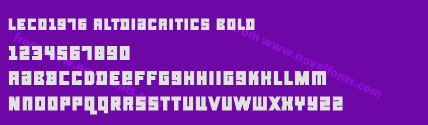 LECO1976 Altdiacritics BoldPreview LECO1976 Altdiacritics BoldPreview