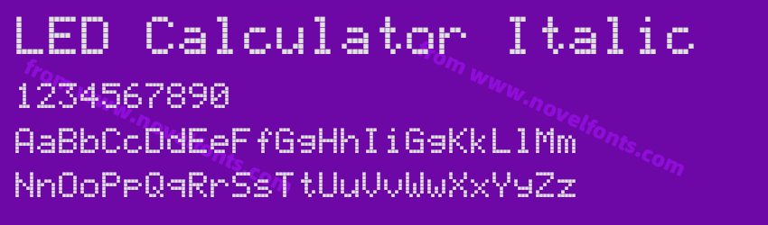 LED Calculator ItalicPreview LED Calculator ItalicPreview