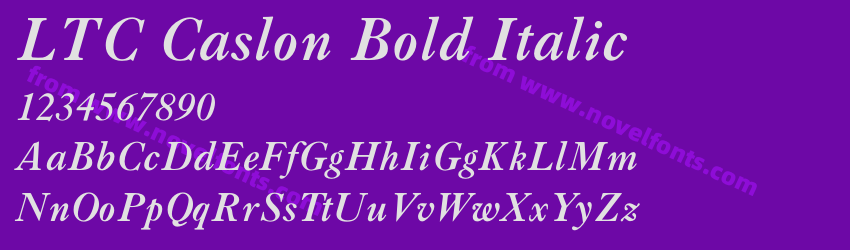 LTC Caslon Bold ItalicPreview LTC Caslon Bold ItalicPreview