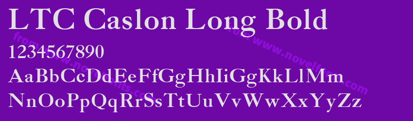 LTC Caslon Long BoldPreview LTC Caslon Long BoldPreview