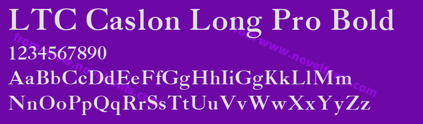 LTC Caslon Long Pro BoldPreview LTC Caslon Long Pro BoldPreview