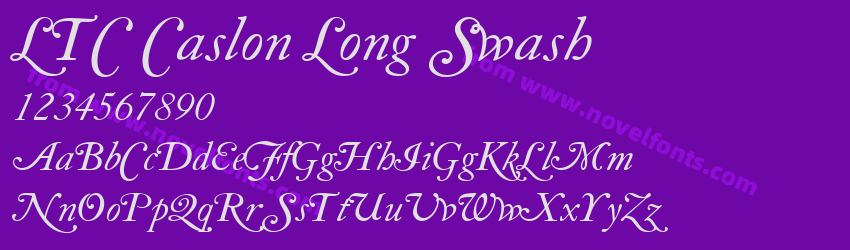 LTC Caslon Long SwashPreview LTC Caslon Long SwashPreview