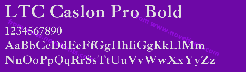 LTC Caslon Pro BoldPreview LTC Caslon Pro BoldPreview
