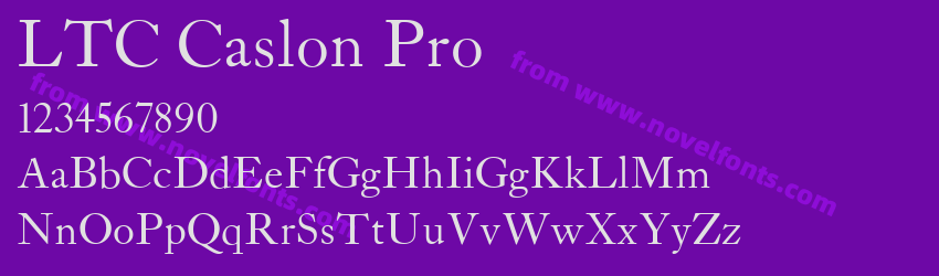 LTC Caslon ProPreview LTC Caslon ProPreview