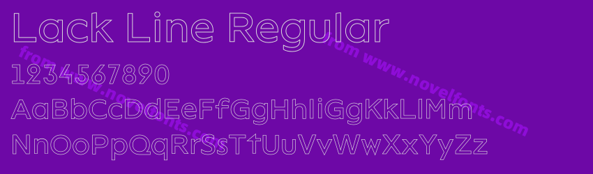 Lack Line RegularPreview Lack Line RegularPreview
