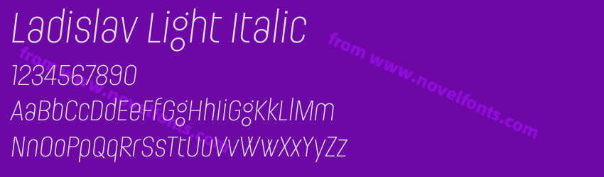 Ladislav Light ItalicPreview Ladislav Light ItalicPreview