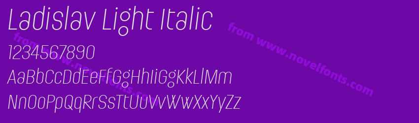 Ladislav Light ItalicPreview Ladislav Light ItalicPreview