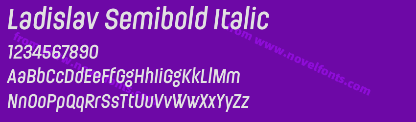 Ladislav Semibold ItalicPreview Ladislav Semibold ItalicPreview