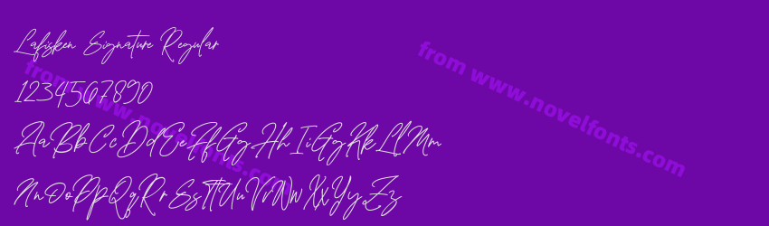 Lafisken Signature RegularPreview Lafisken Signature RegularPreview