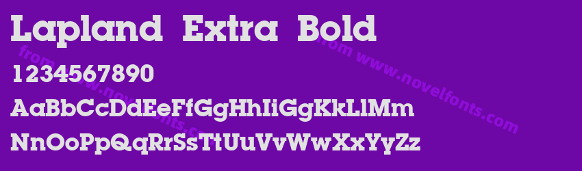 Lapland Extra BoldPreview Lapland Extra BoldPreview