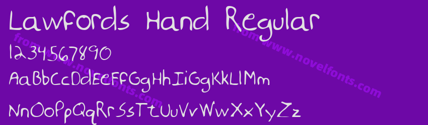 Lawfords Hand RegularPreview Lawfords Hand RegularPreview