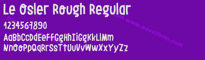 Le Osler Rough RegularPreview Le Osler Rough RegularPreview