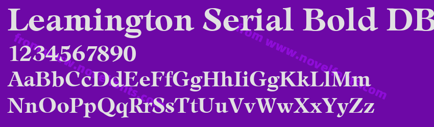 Leamington Serial Bold DBPreview Leamington Serial Bold DBPreview