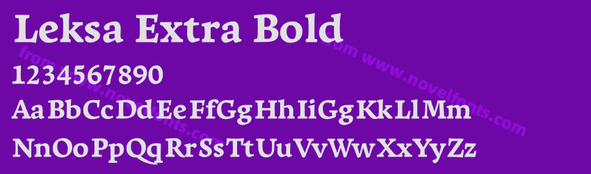 Leksa Extra BoldPreview Leksa Extra BoldPreview