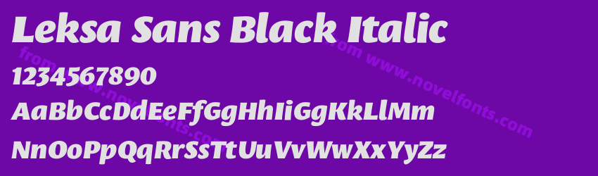 Leksa Sans Black ItalicPreview Leksa Sans Black ItalicPreview