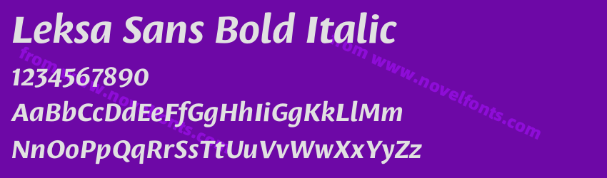 Leksa Sans Bold ItalicPreview Leksa Sans Bold ItalicPreview