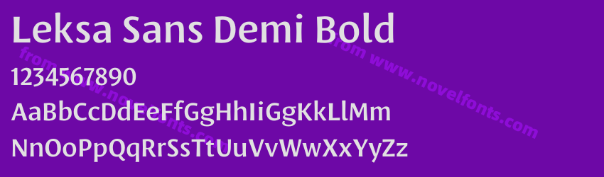 Leksa Sans Demi BoldPreview Leksa Sans Demi BoldPreview