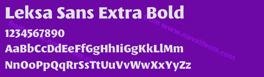 Leksa Sans Extra BoldPreview Leksa Sans Extra BoldPreview
