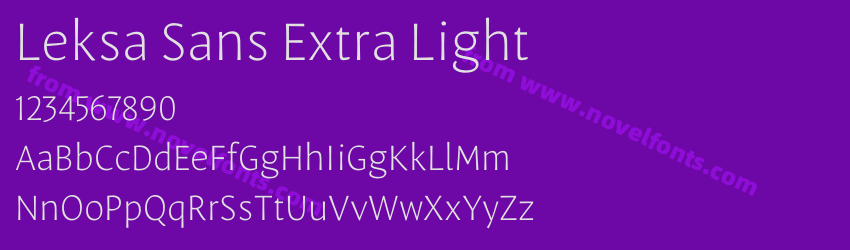 Leksa Sans Extra LightPreview Leksa Sans Extra LightPreview