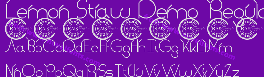 Lemon Straw Demo RegularPreview Lemon Straw Demo RegularPreview