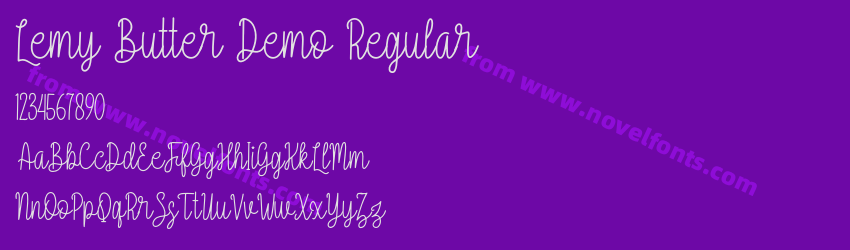Lemy Butter Demo RegularPreview Lemy Butter Demo RegularPreview