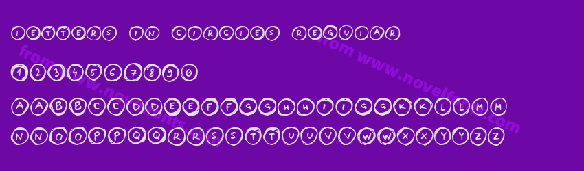 Letters in Circles RegularPreview Letters in Circles RegularPreview
