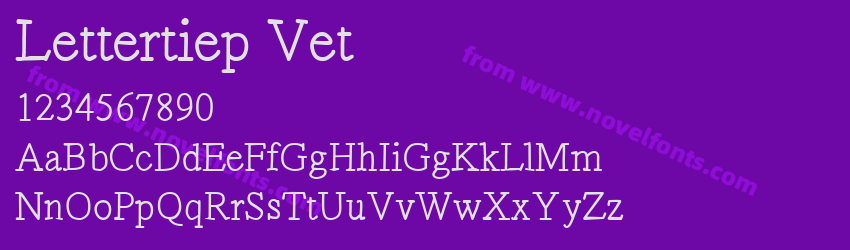 Lettertiep VetPreview Lettertiep VetPreview