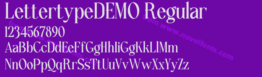 LettertypeDEMO RegularPreview LettertypeDEMO RegularPreview