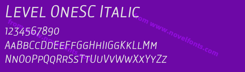 Level OneSC ItalicPreview Level OneSC ItalicPreview