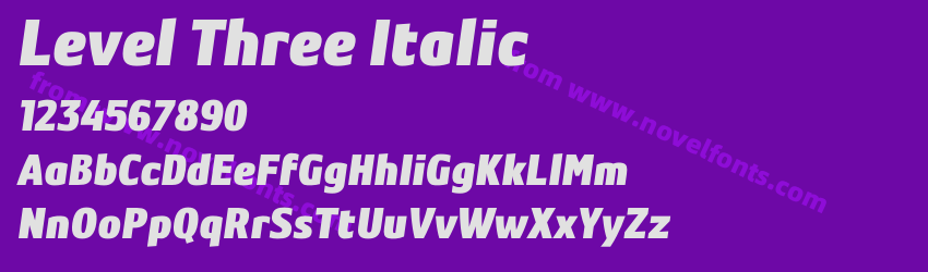 Level Three ItalicPreview Level Three ItalicPreview