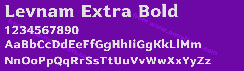Levnam Extra BoldPreview Levnam Extra BoldPreview